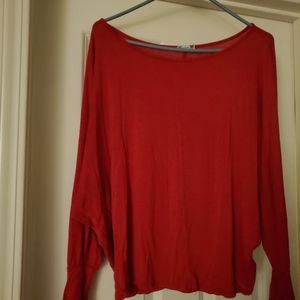 Red, cotton, sassy top